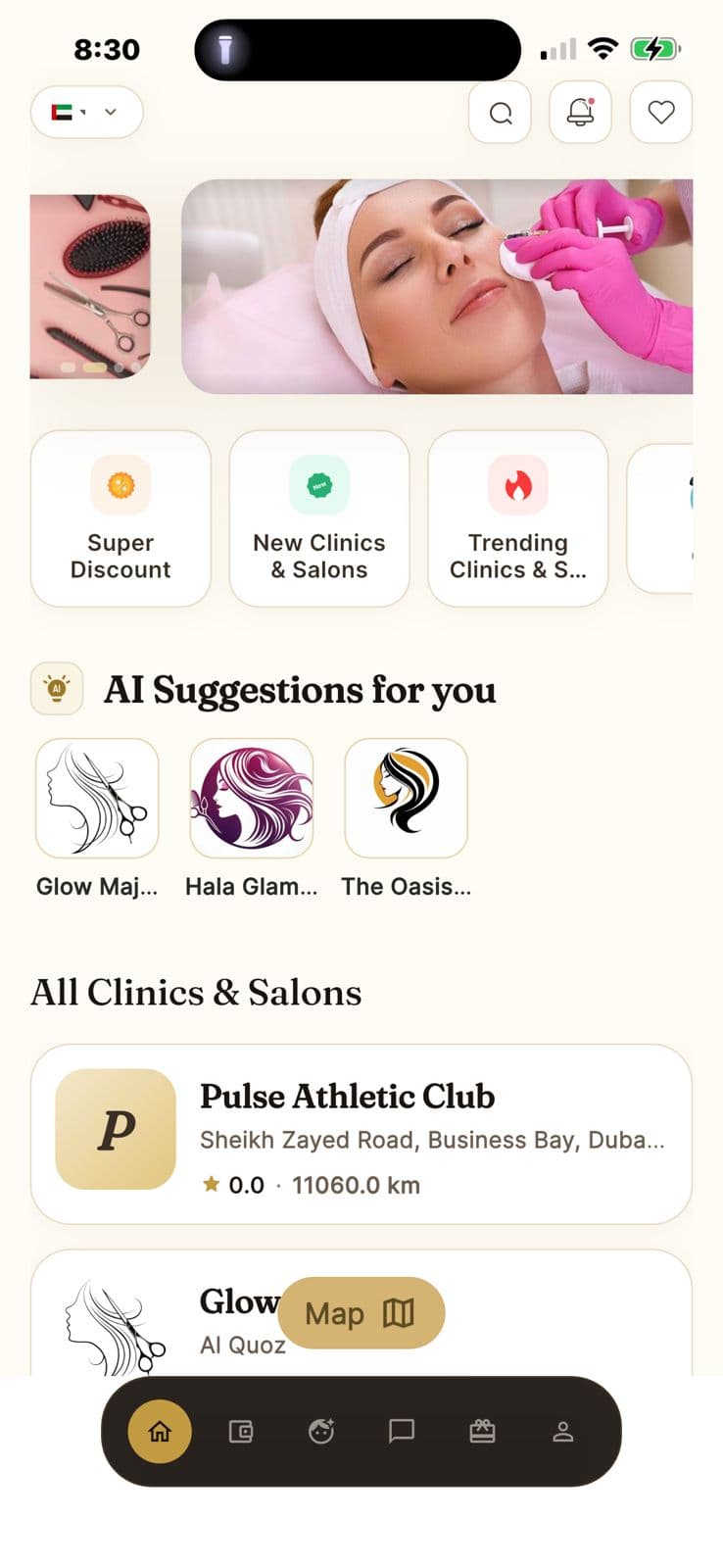 MuchGlow App — Browse salons, clinics and beauty services